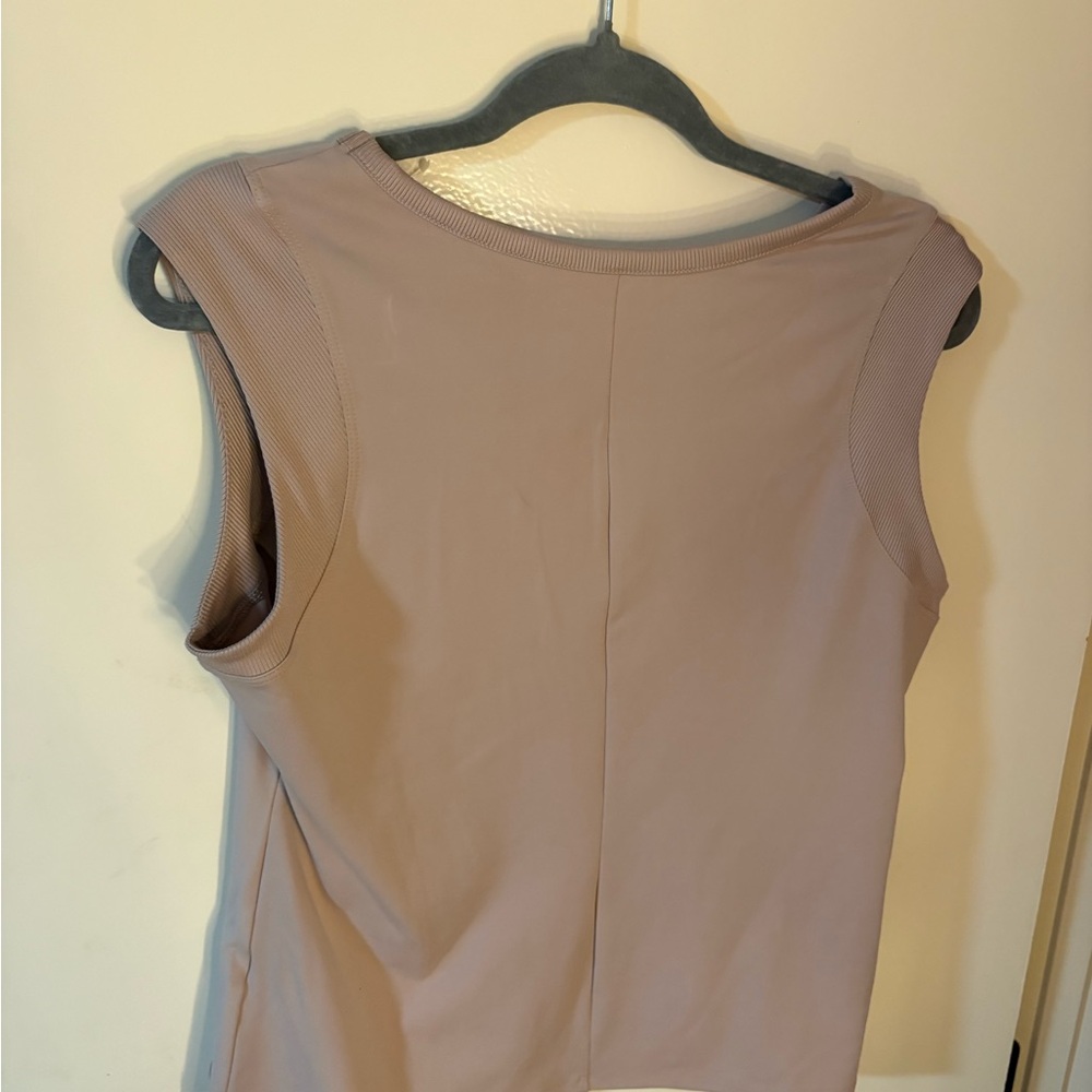 Apana Women's Sleeveless Taupe Muscle Tee